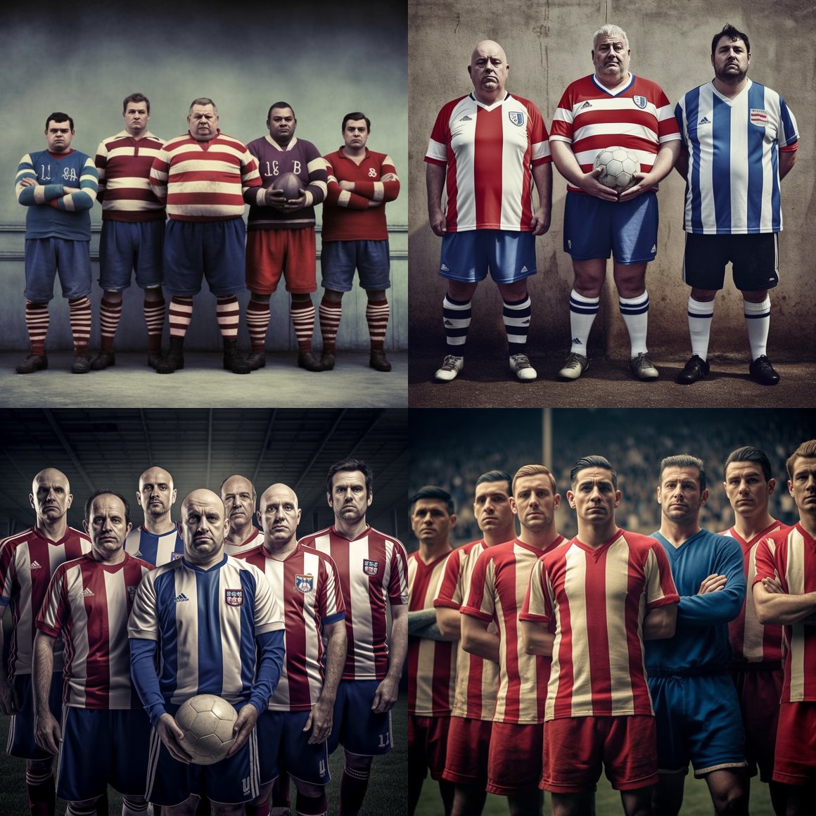 A Unique Display of Unity and Diversity in the Veterans' Football Team