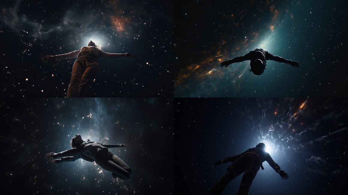 Sublime Suspension: A Cosmic Voyage