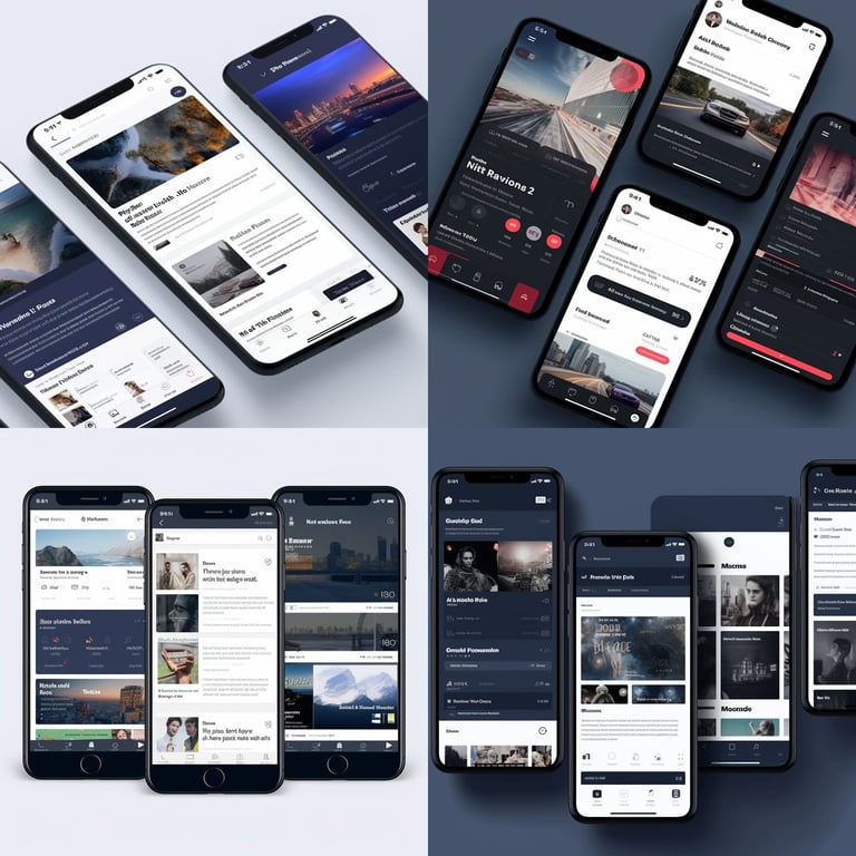 Designing a Modern UI/UX for News Feed Interface - Halfway Progress ...