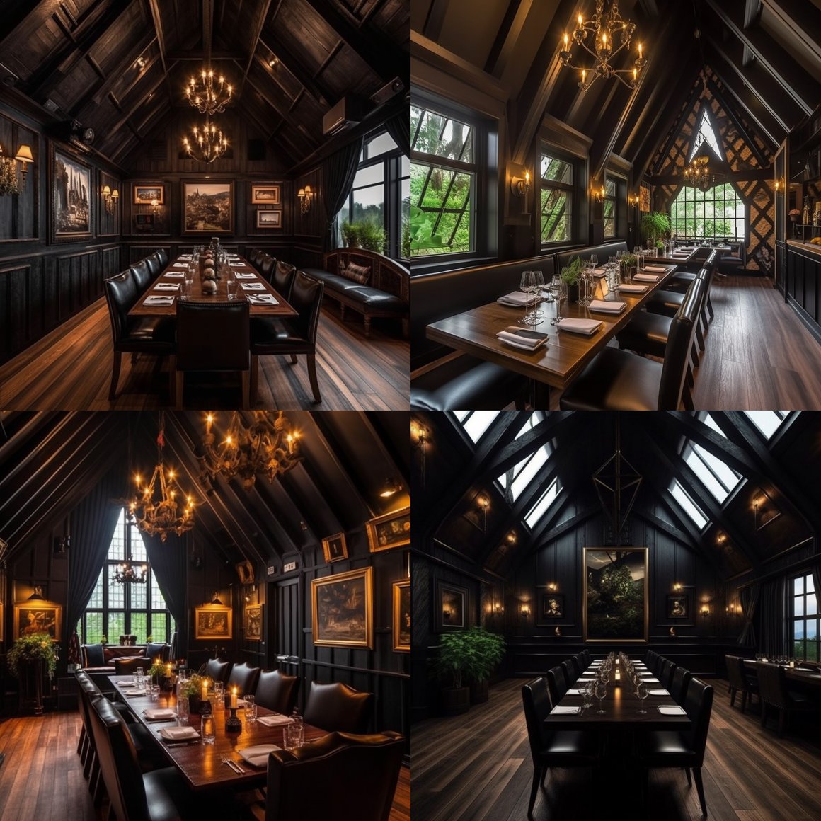 Interior Design Elements of a Busy, Fine Dining Restaurant