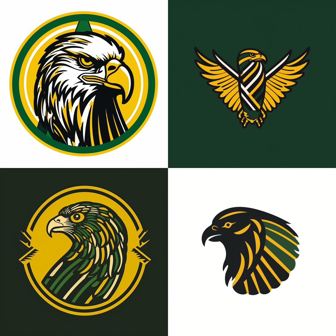 Mid-Flight Hawk Logo Design