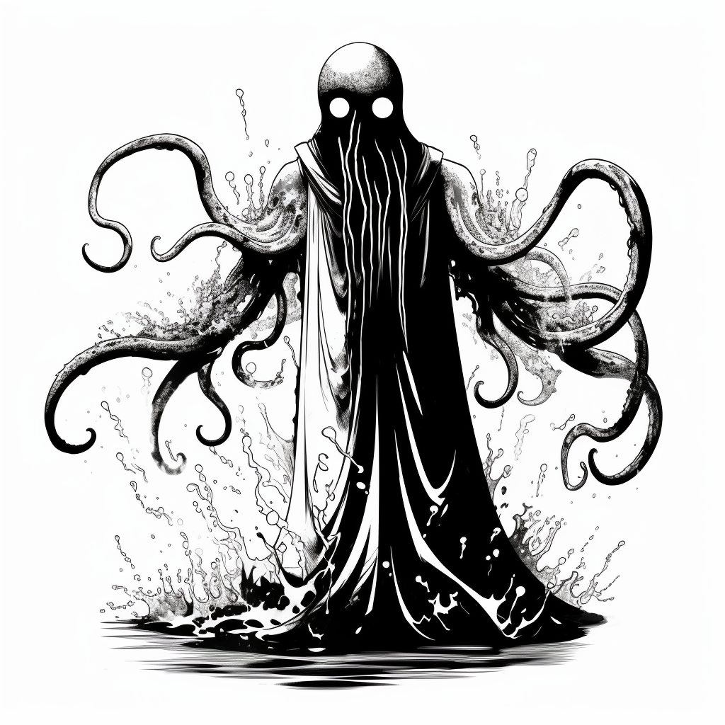 Retro Comic Illustration: The Alien Scholar's Possession