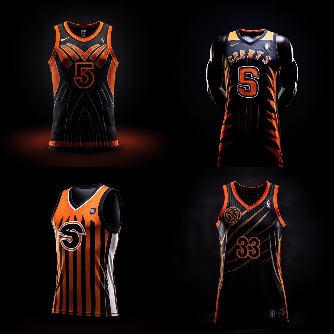 NBA Panther Claw Jersey - A Monochromatic Elegance