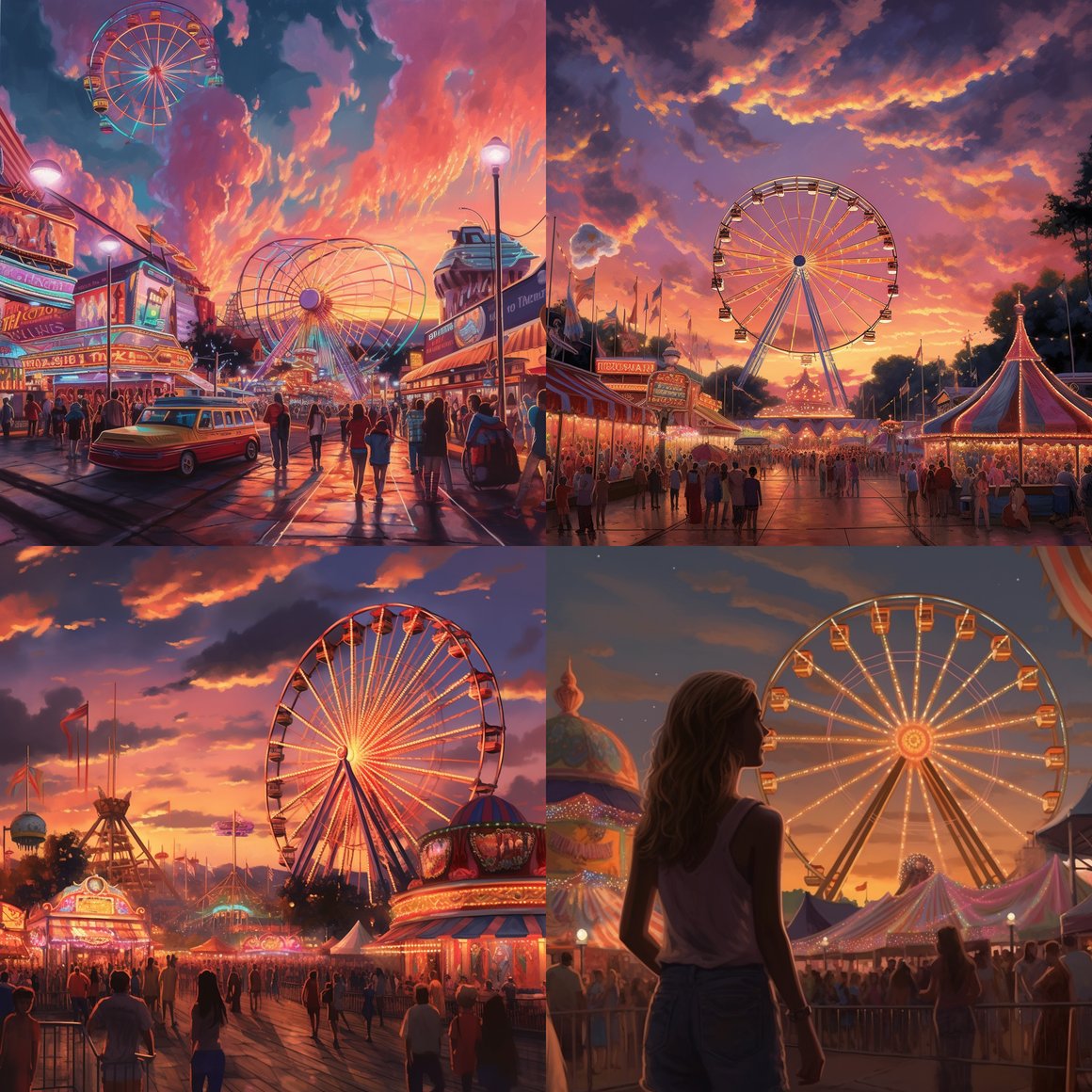 Summer Evening Carnival Extravaganza in New England