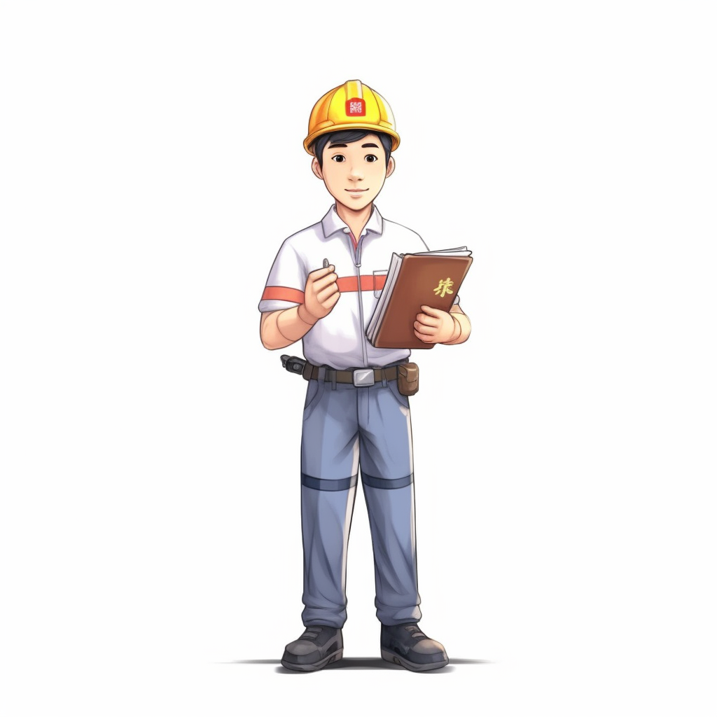 Chinese Power Safety Officer Sharing Safety Knowledge Illustration v5.1