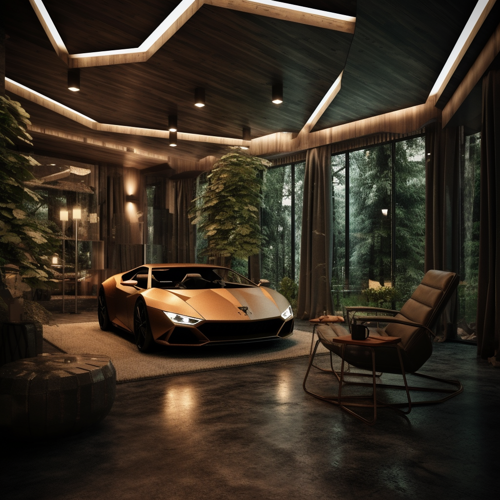 Revuelto Revelry: A Glimpse into a Luxurious Garage Oasis