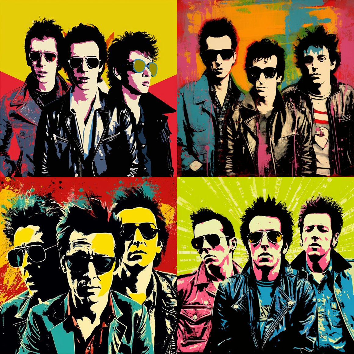 Punk Rock Icons: A Pop Art Journey
