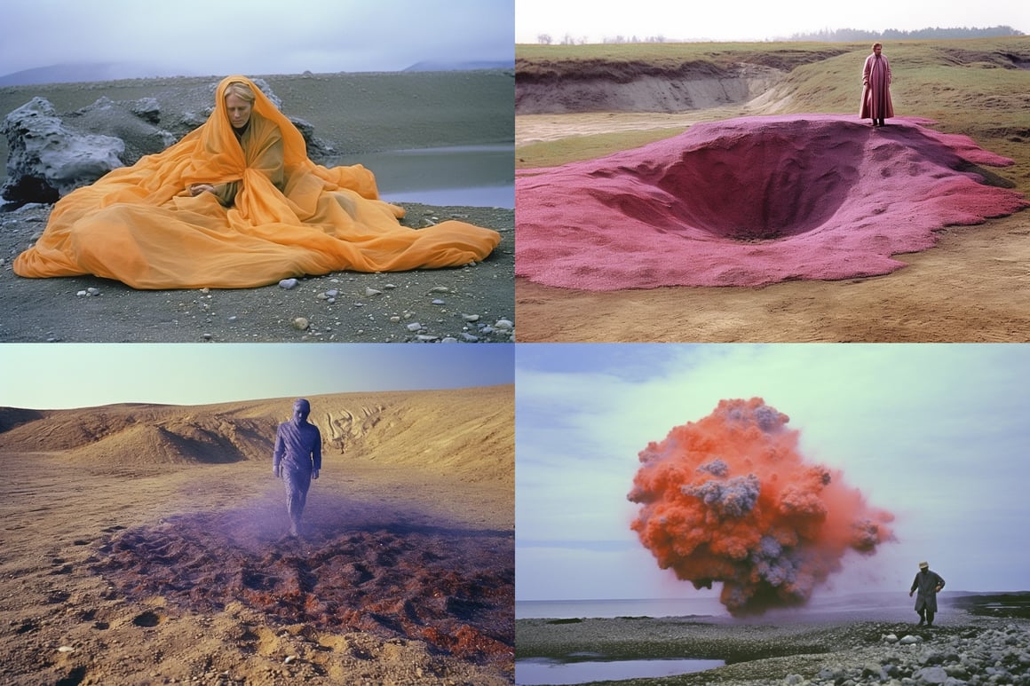 A Surreal Performance Art Experience in Color Photography