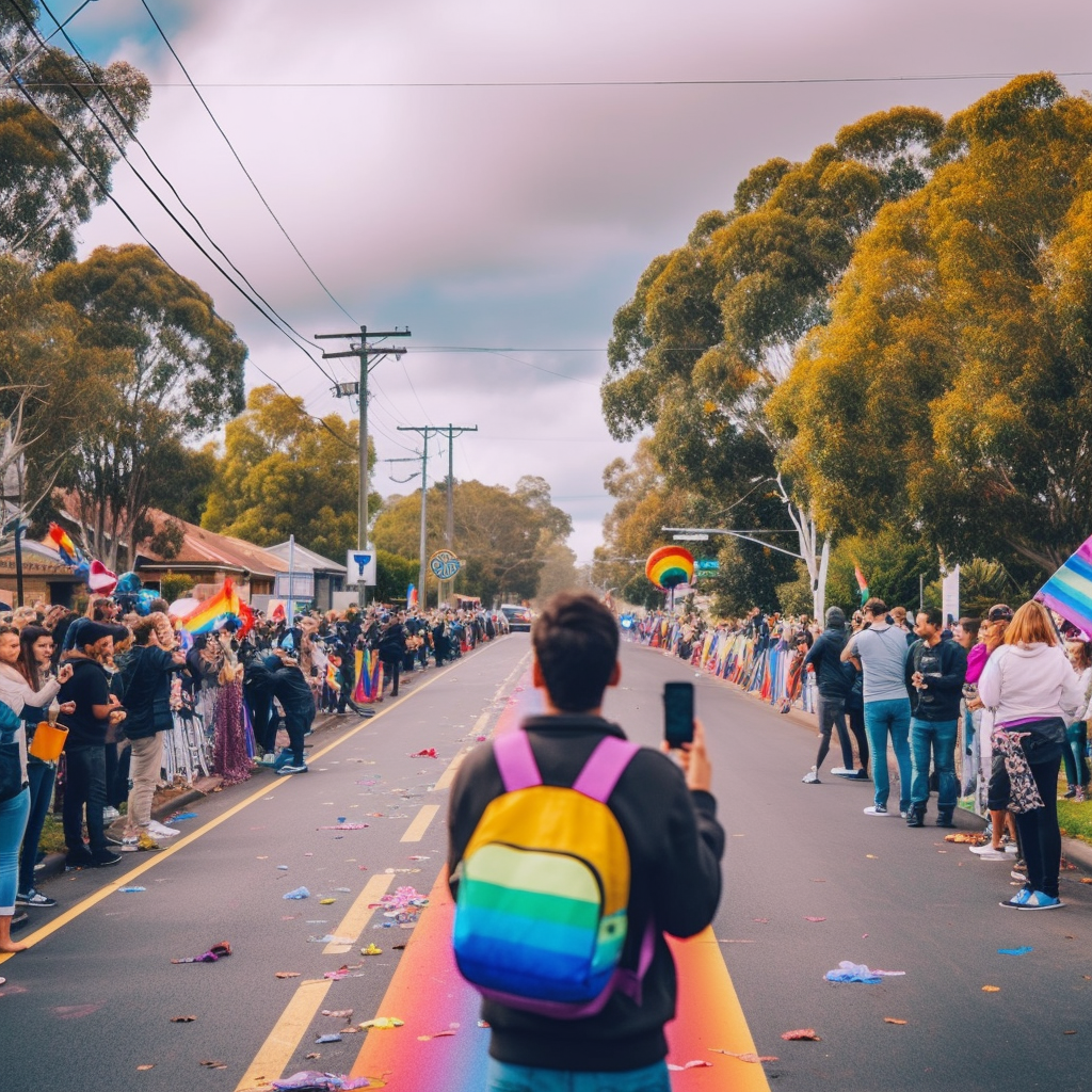 A Suburban Journey Through Melbourne's Autumnal Street Party