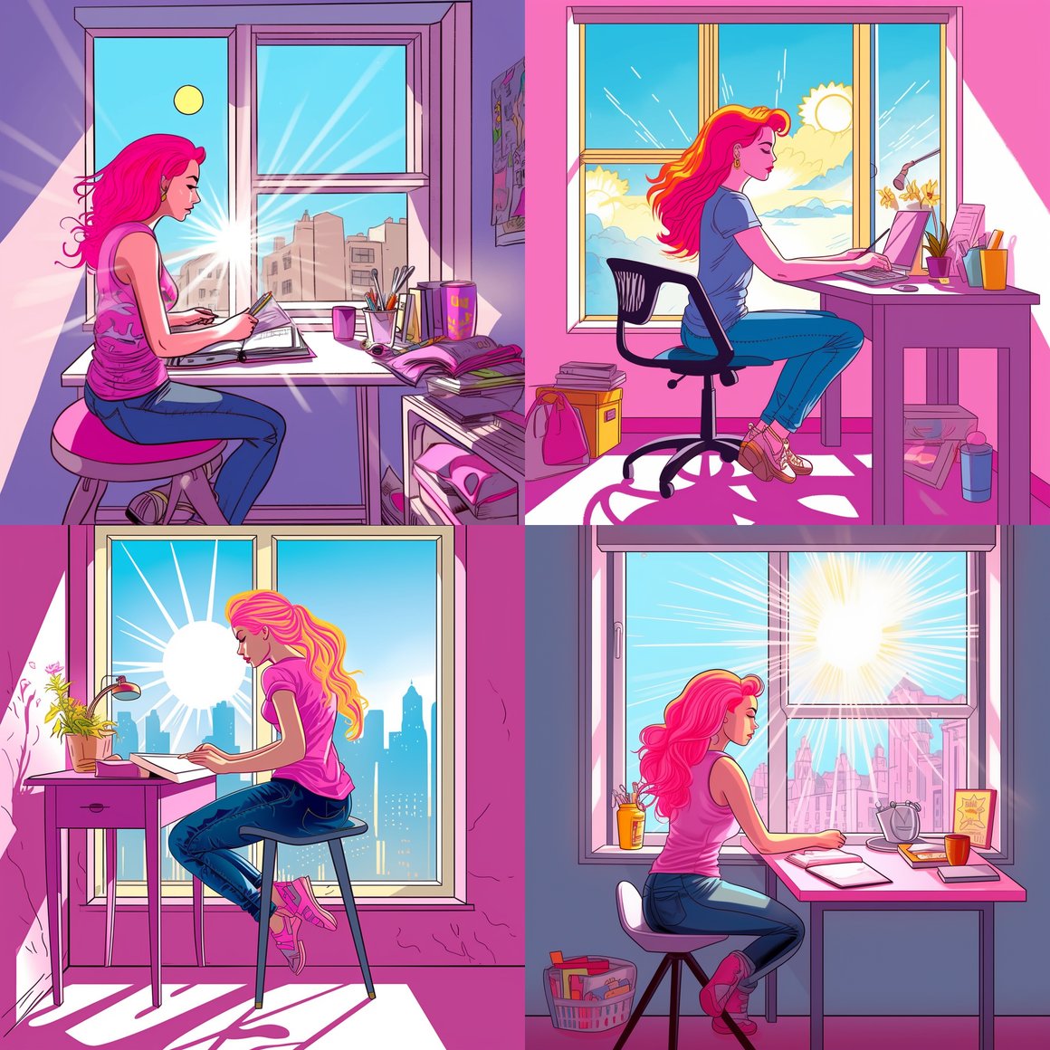 Neon Muse: A Mid-Journey Reflection