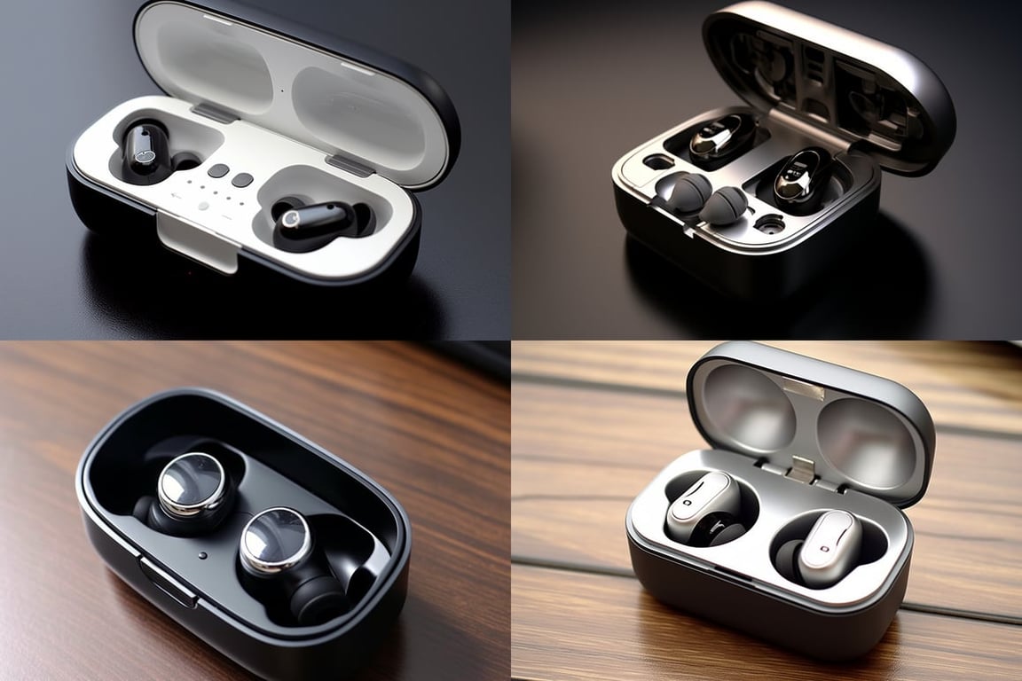 In-depth Realistic Design of In-Ear Wireless Bluetooth Headphones and ...