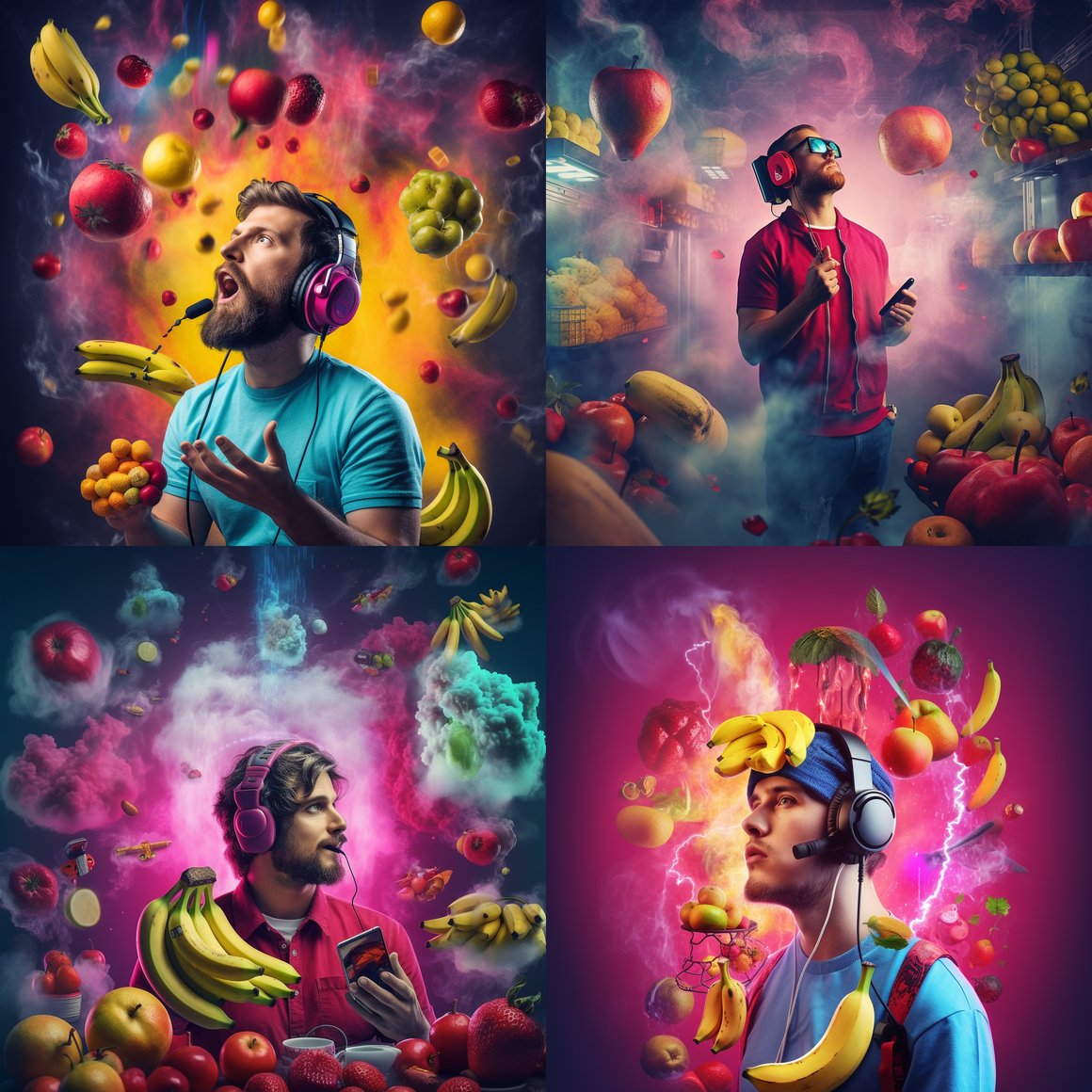 Neon Night Fruit Blast Vape Gaming