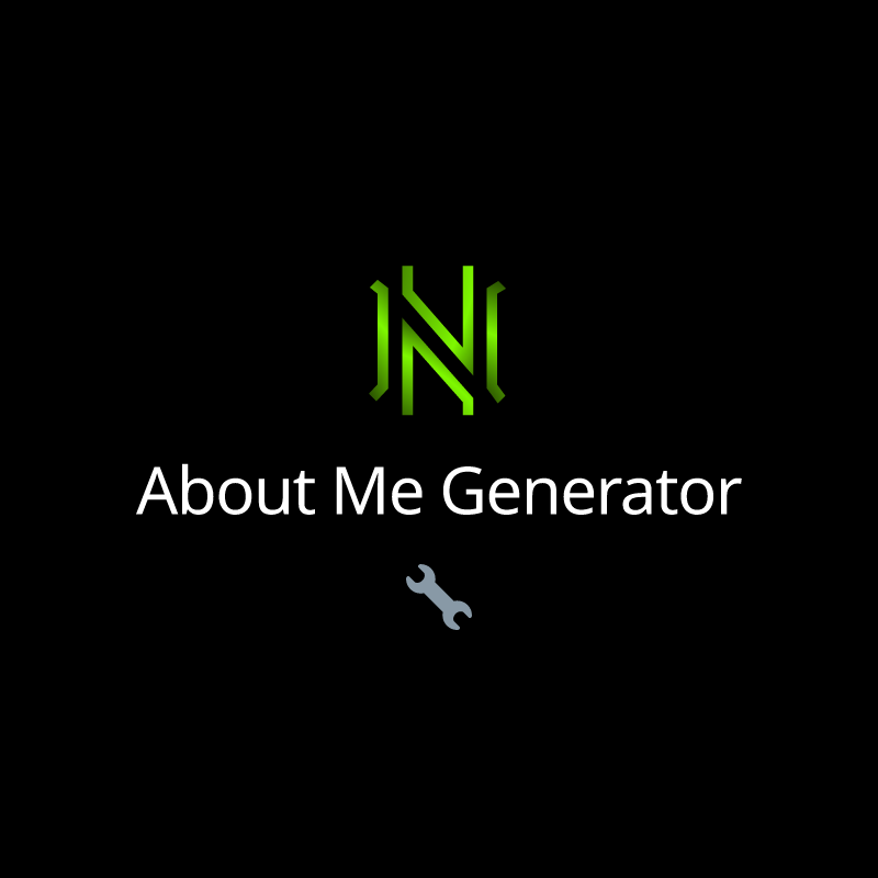 About Me Generator