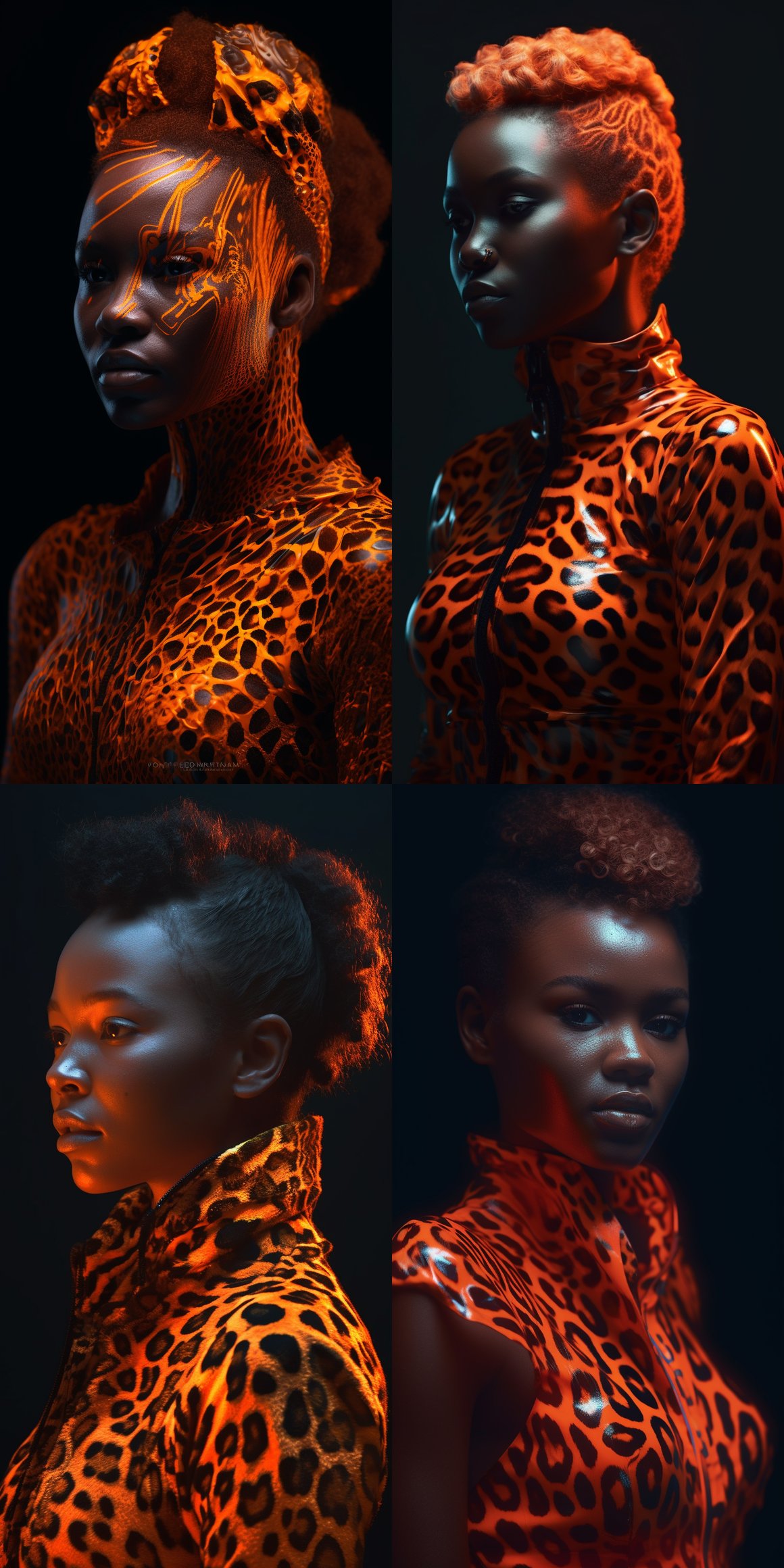 Neon Orange Leopard Print in African Slow Fashion Journey
