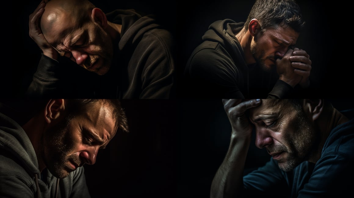 A Glimpse into Despair: Hyper-Realistic 16K Portrait