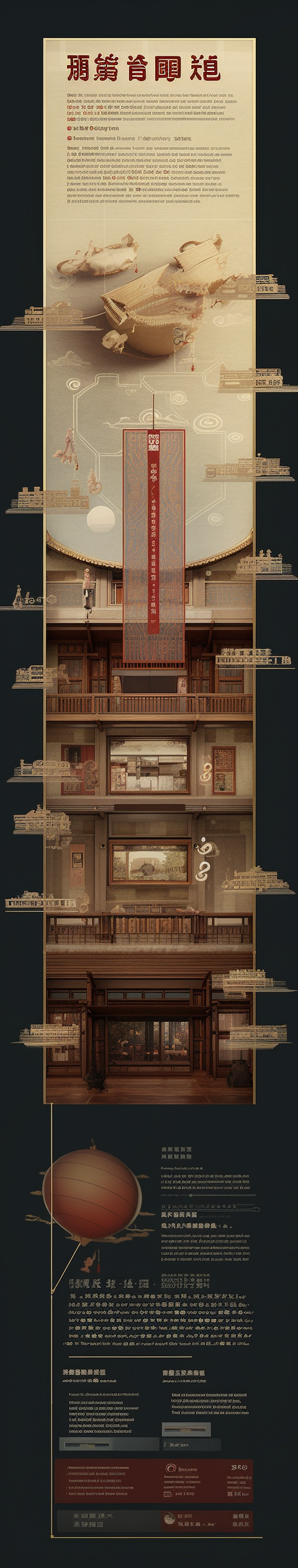 Cinematic Experience in Chinese Language School Website Concept at 8k Resolution