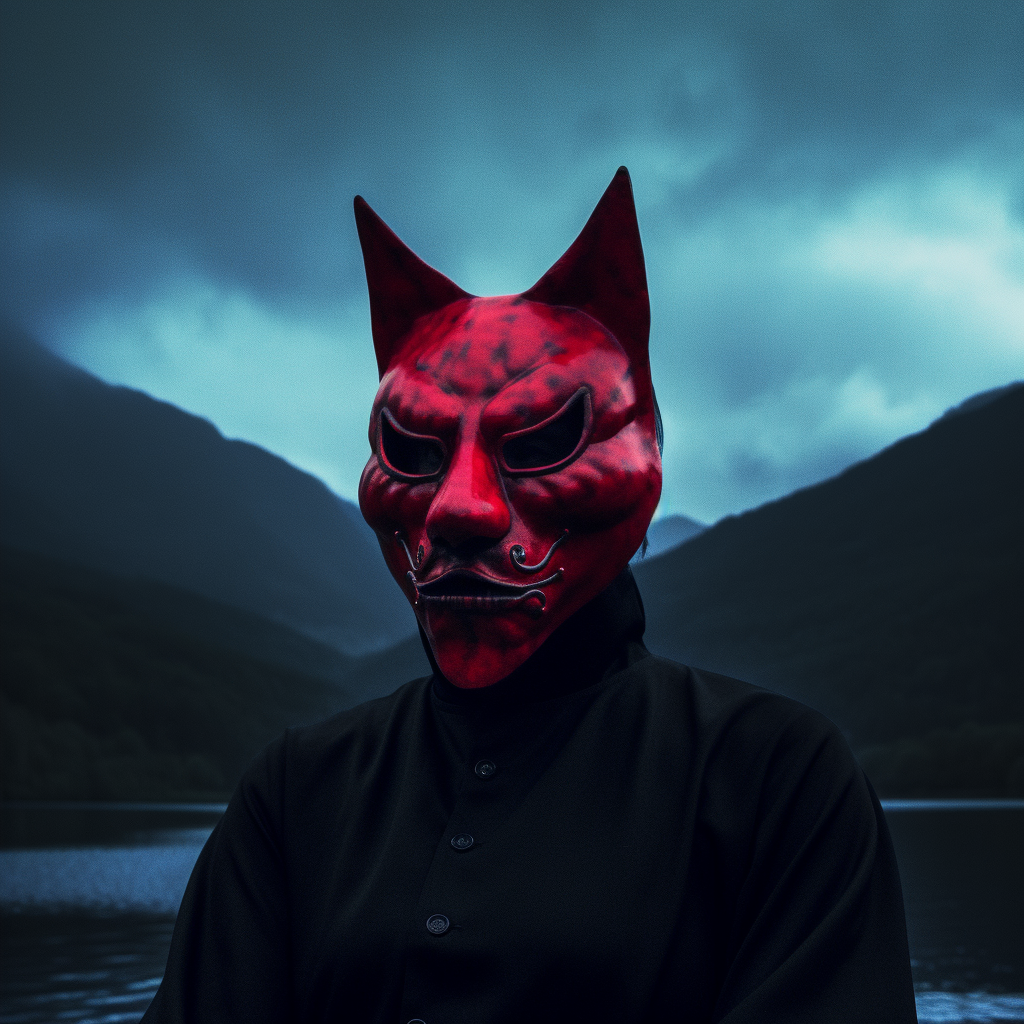 Midnight Feline Ritual: A Photoreal Horror Journey