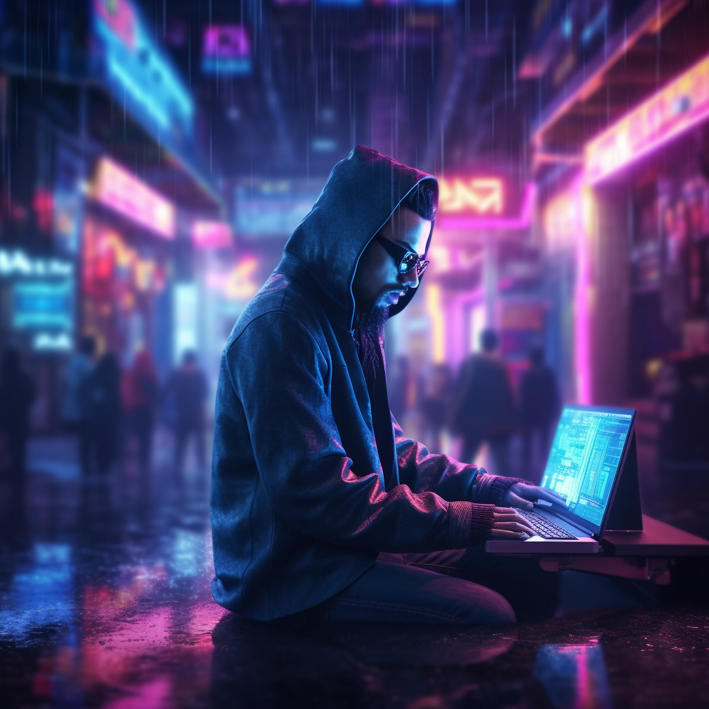 Neon Night Intrusion: A Cyberpunk Interlude