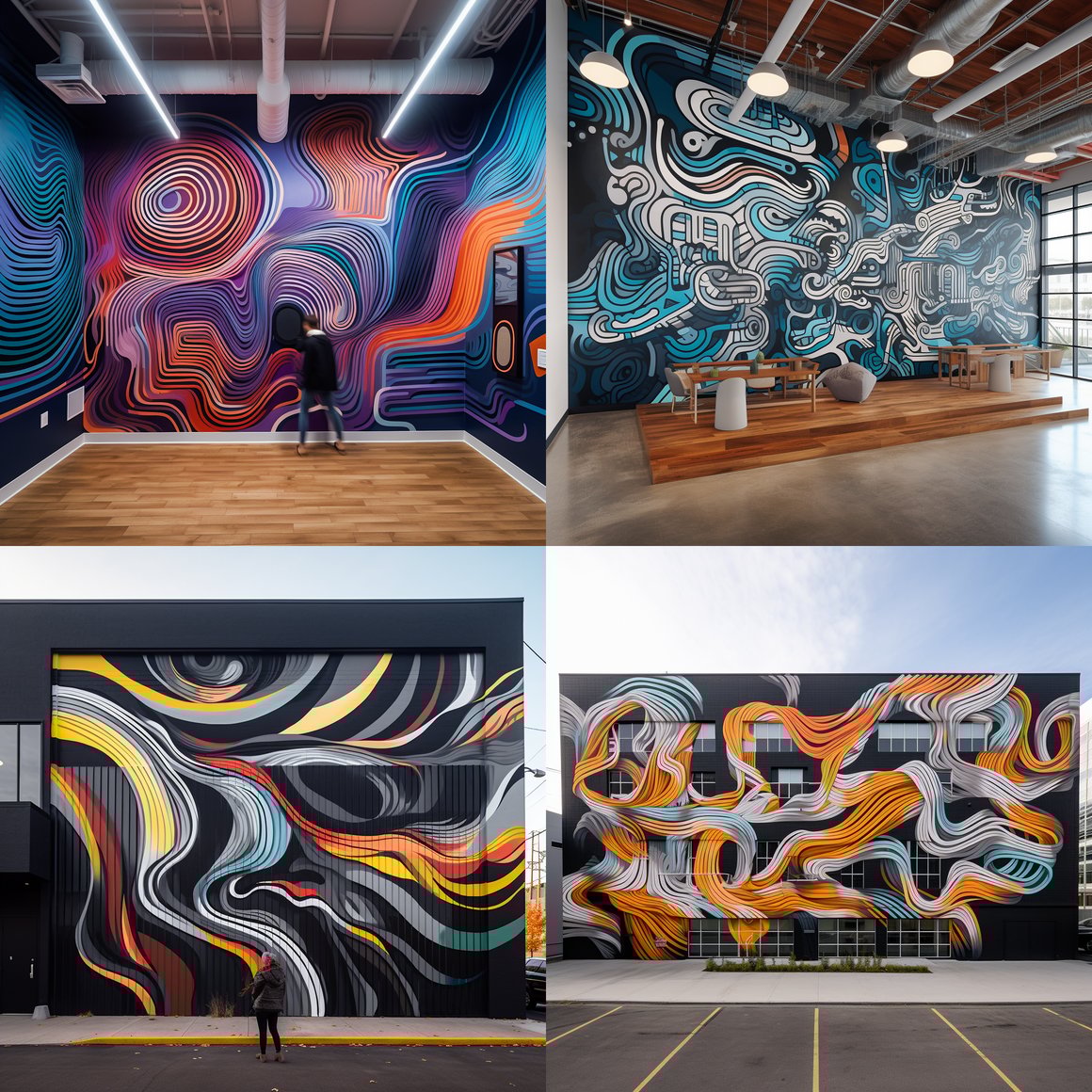 Resonance of Infinity: Graffiti Echo Mural