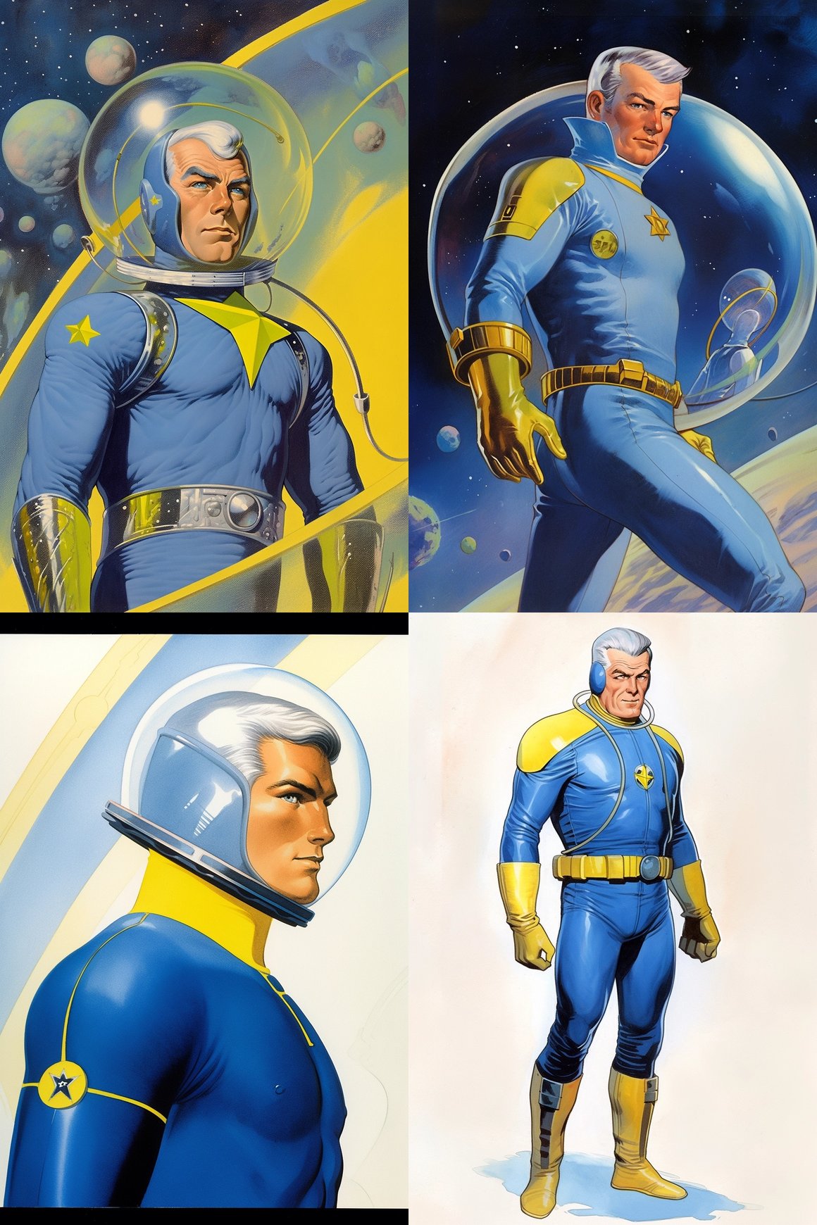 Classic Retro Space Adventurer: A Mid-Journey Snapshot