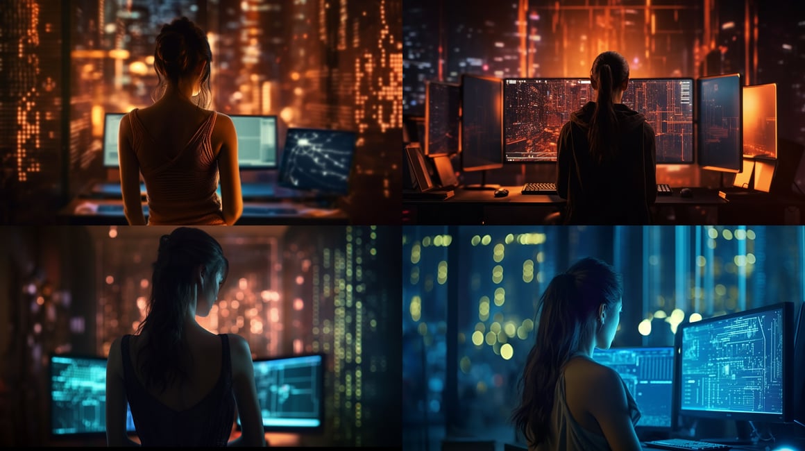 Neon Nocturne: A Cybernetic Serenade