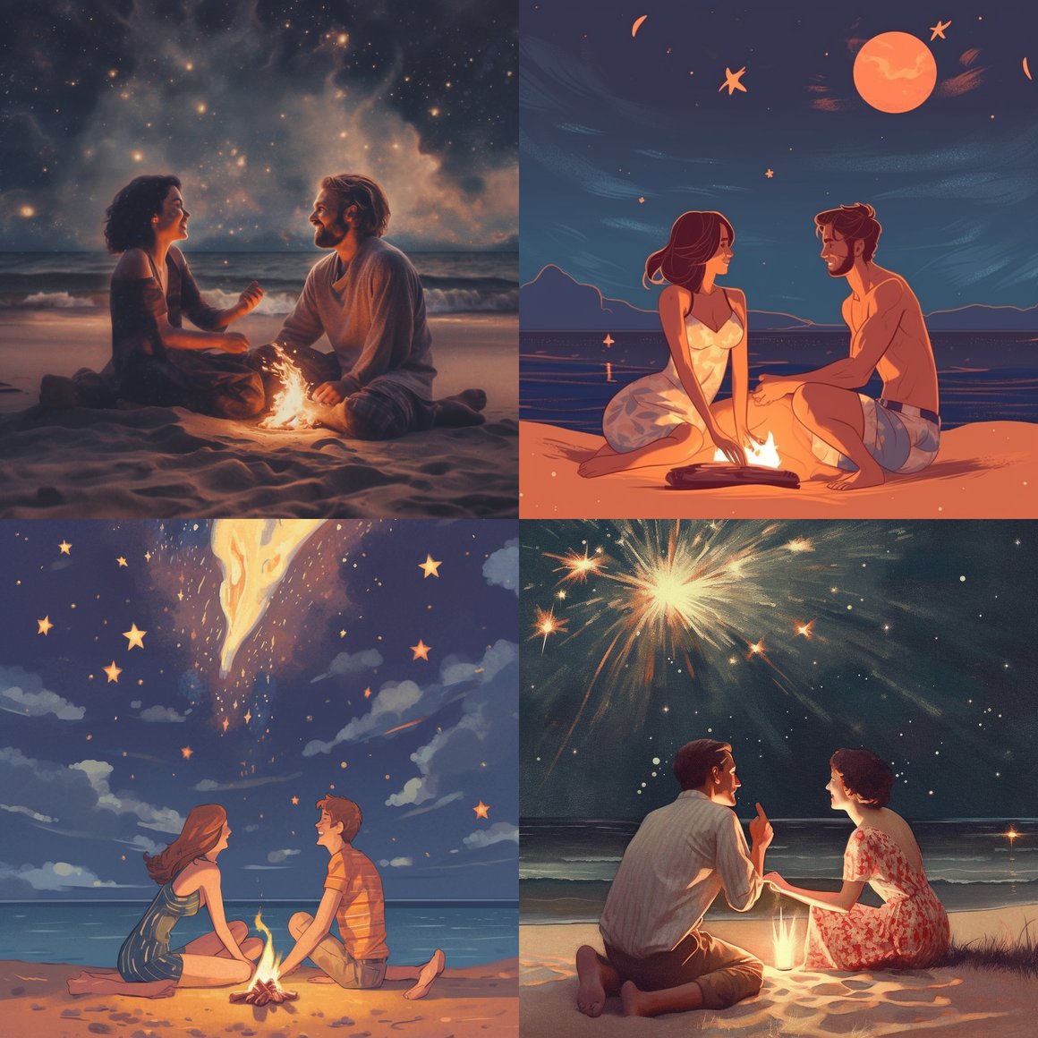 Midnight Beach Bonding