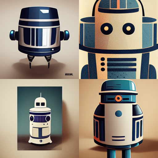 Star Wars Inspired Robot Design: Stage 3 Mid-Journey Prompt