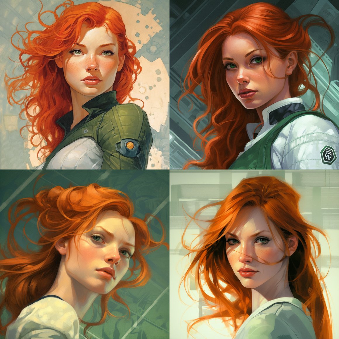 Resilient Beauty: A Portrait Amidst Chaos