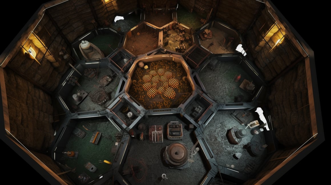 Hazardous Honeycomb: A Frightful Photorealistic Journey