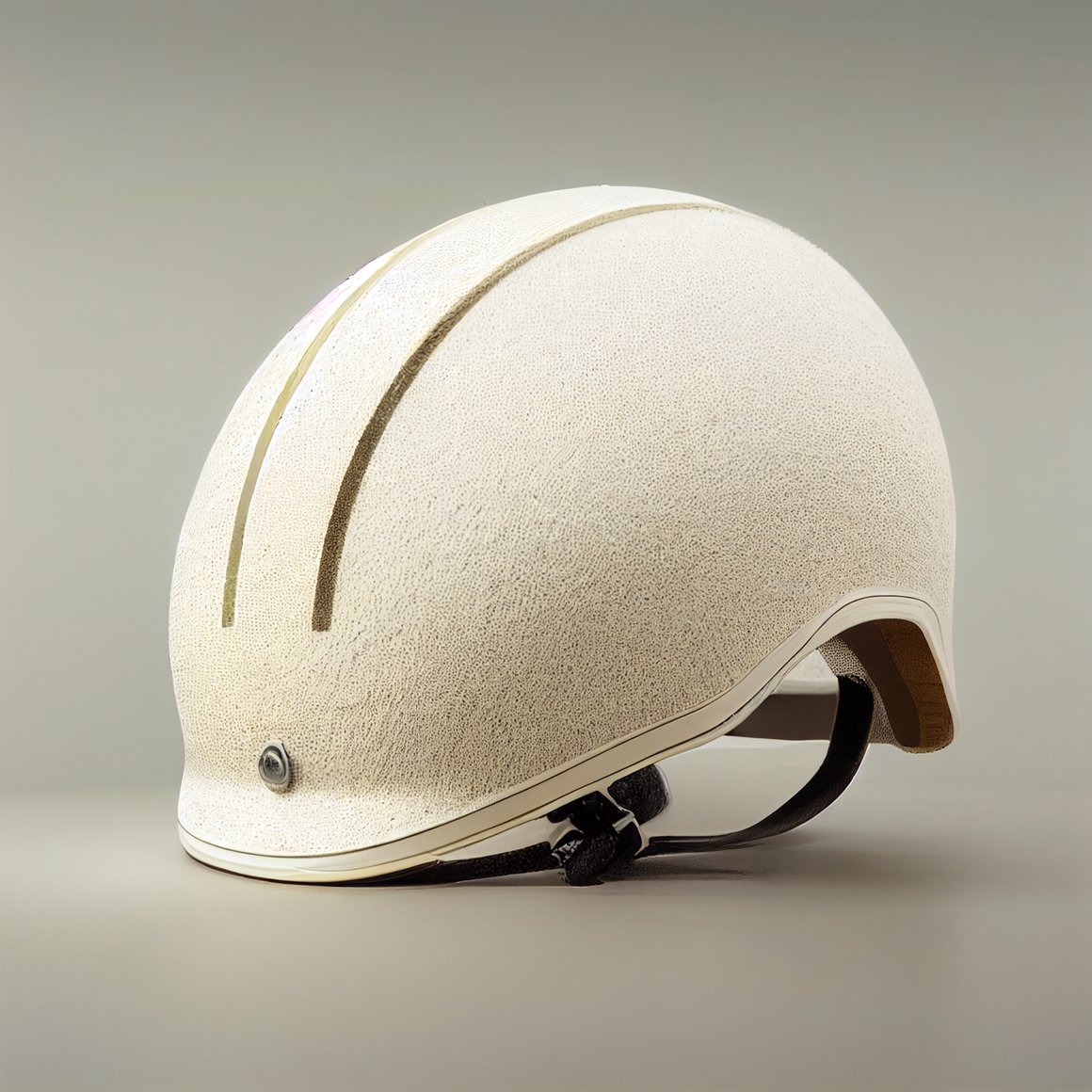 Retro-Modern Cycling Helmet With Hemp Fiber Texture