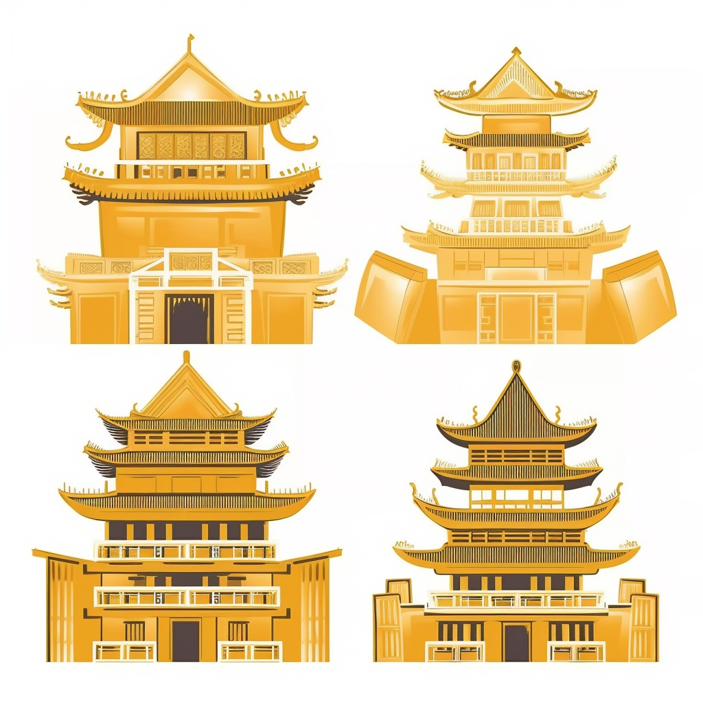 Chinese Tiangong Palace Vector Illustration v5.1