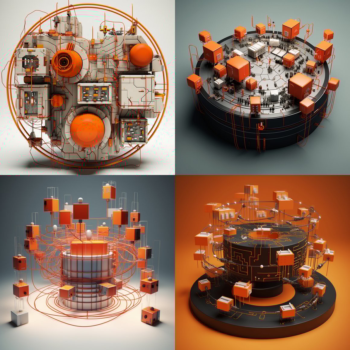 Circular Circuit: 3D Orange Boxes Interlude