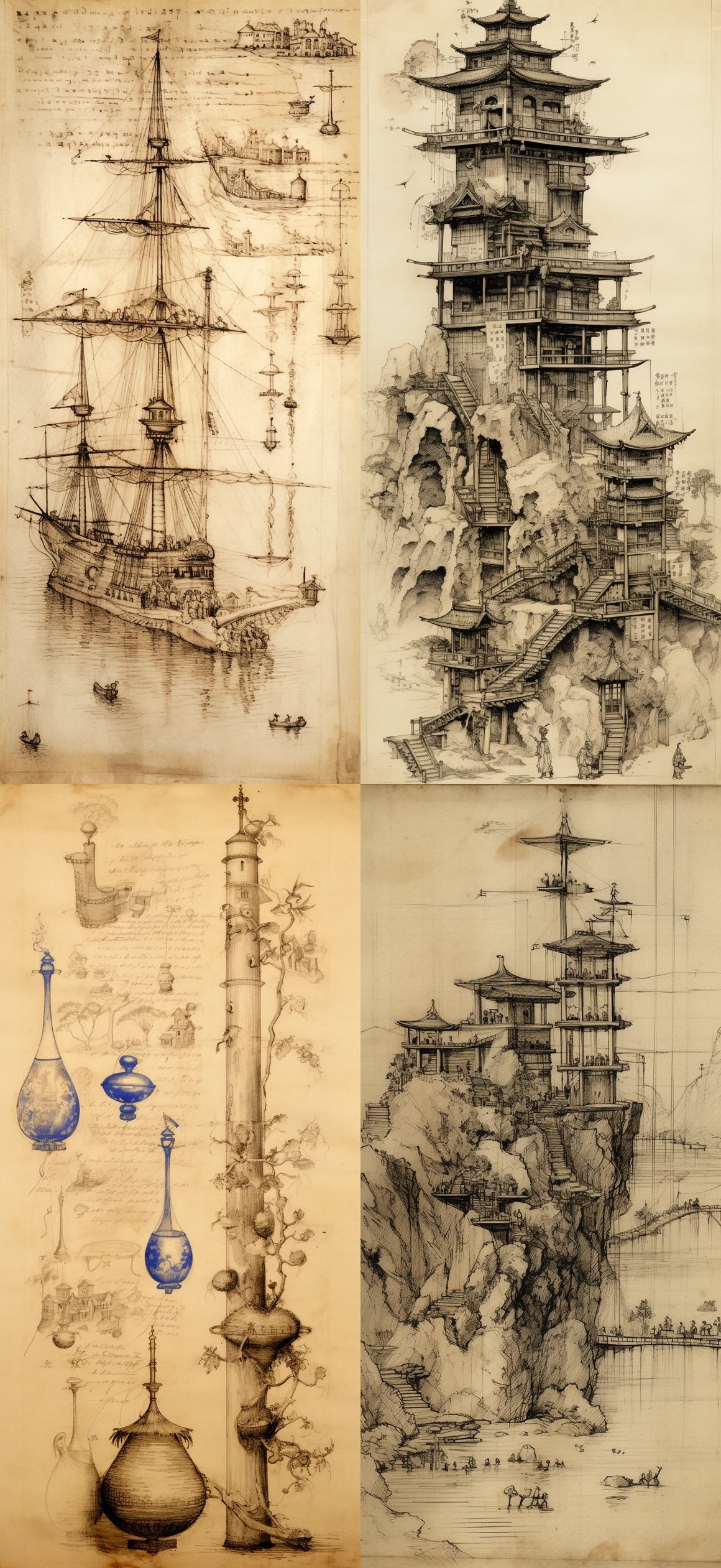 Detailed Examination of Da Vinci's China Sketch