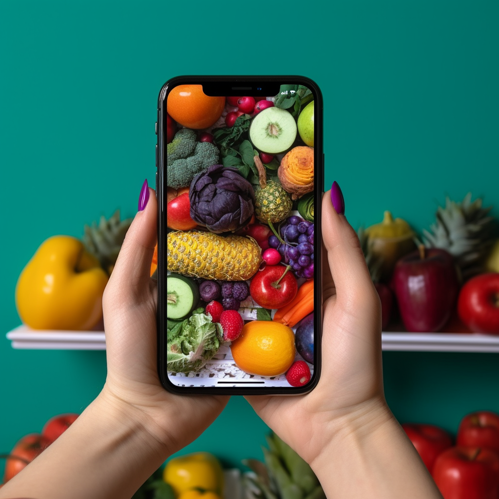 Healthy Nutrition Mobile App Usage Highlight