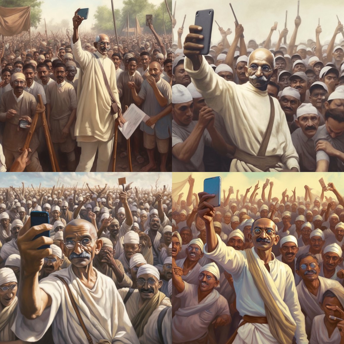 Revolutionary Selfie: Gandhi's Modern March