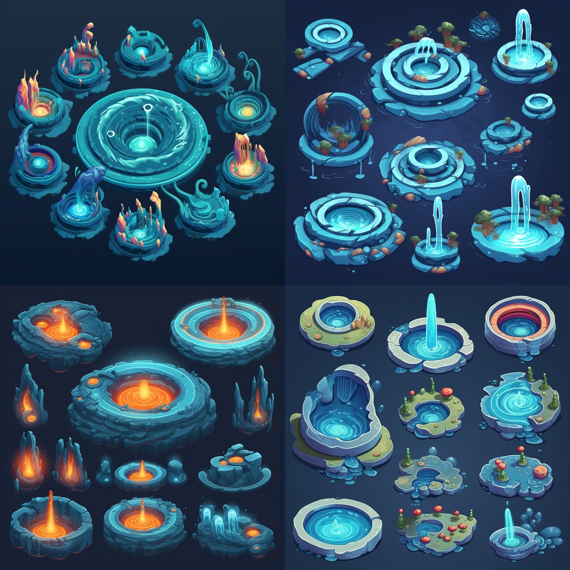 Isometric Cosmic Vortex Animation Update v5 - 250px Sprite Sheet Prompt ...