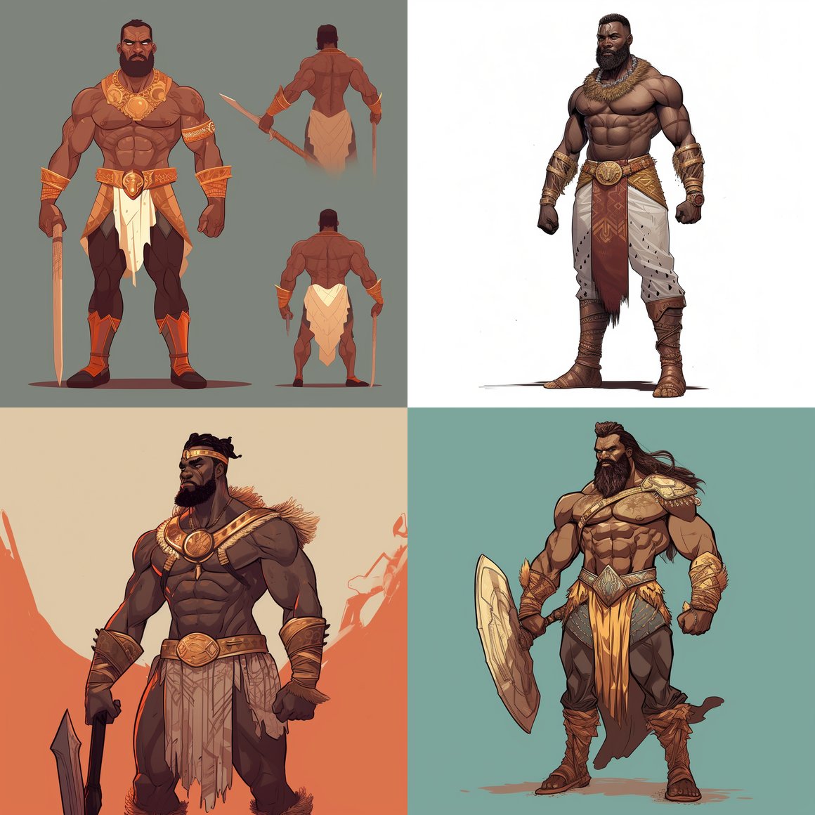 Designing the Timeless African Immortal Warrior