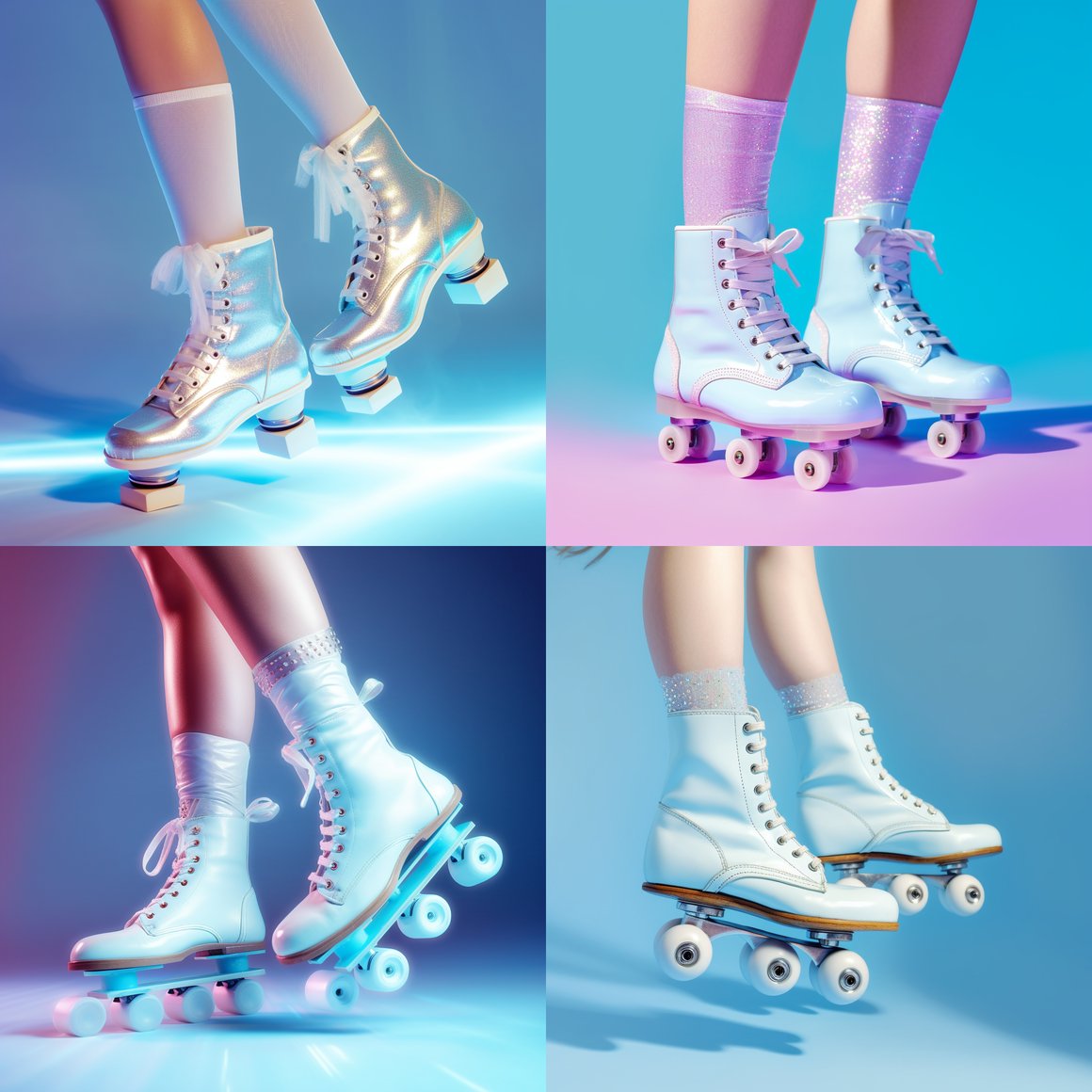 Neo-Pop Roller Skating Reverie