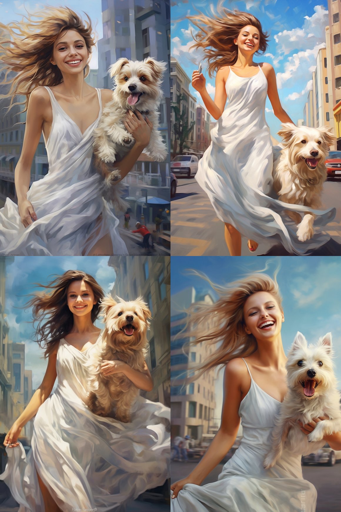 Summer Breeze: A Girl and Her Yorkshire Terrier
