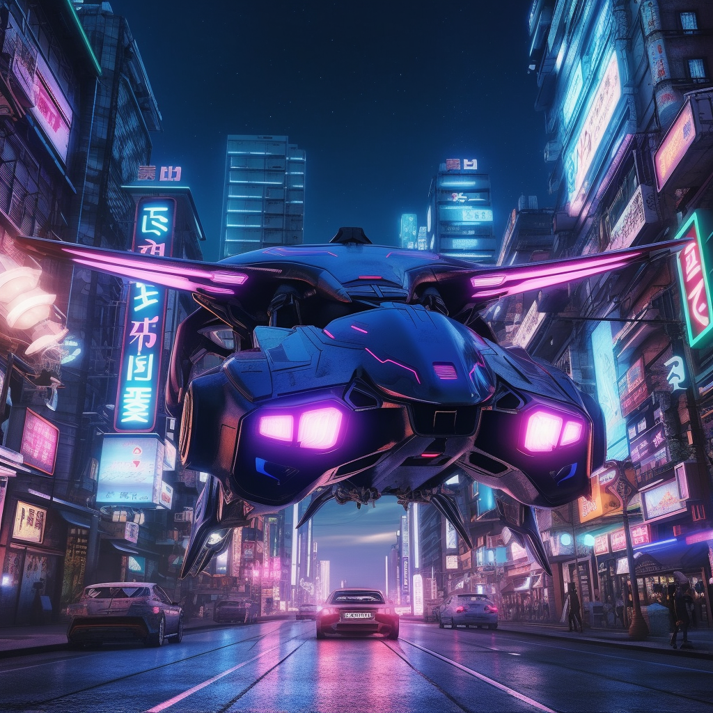 Neon Nights: A Mid-Trip Peak into Cyberpunk Atlantis