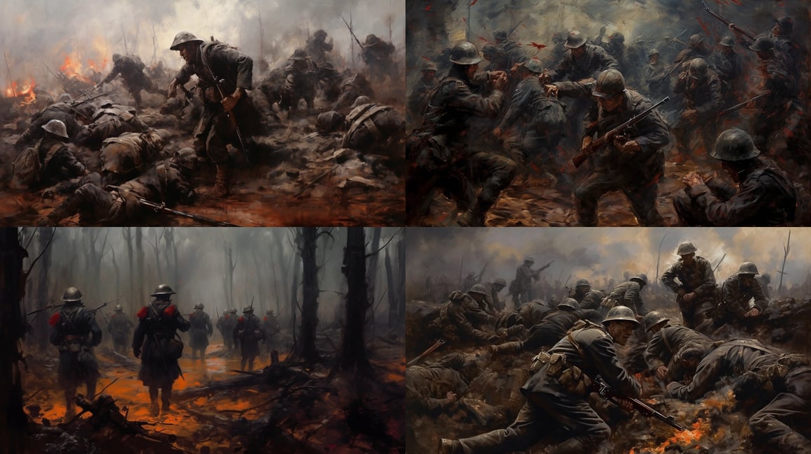 Mid-War Anguish: Reflecting WW1 Desperation Through Art