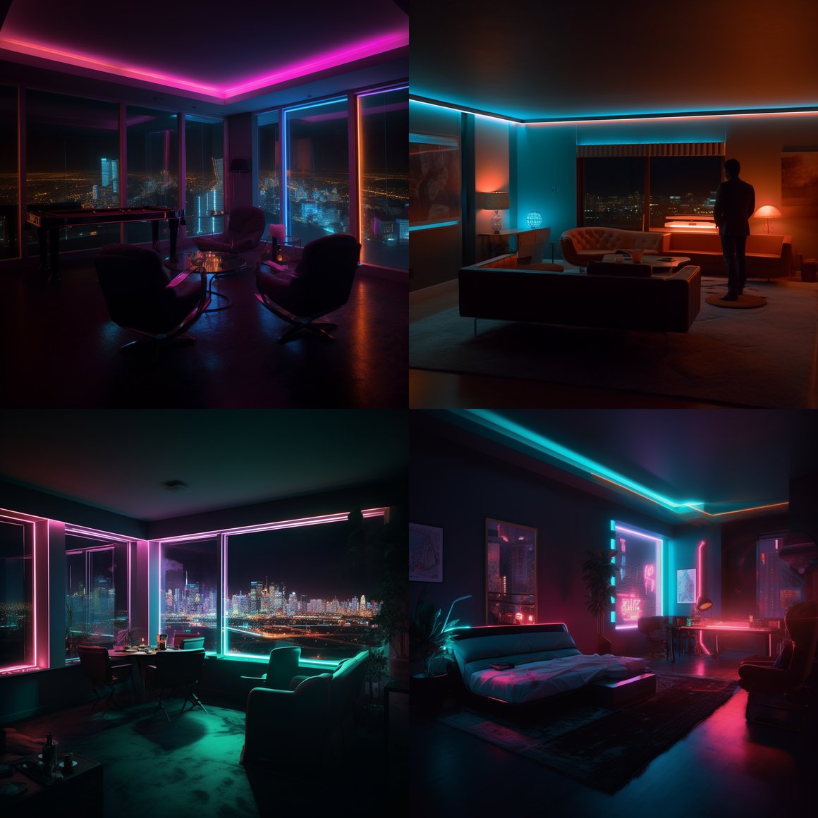 Neon Nights: A Mid-Journey Snapshot in a Las Vegas Suite