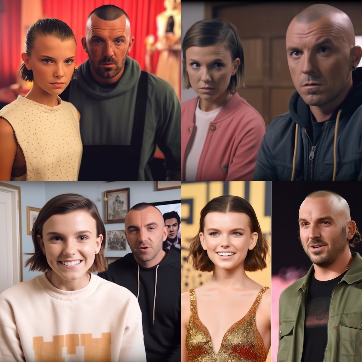 Millie Bobby Brown and Joe Rogan Mid-Journey Chat
