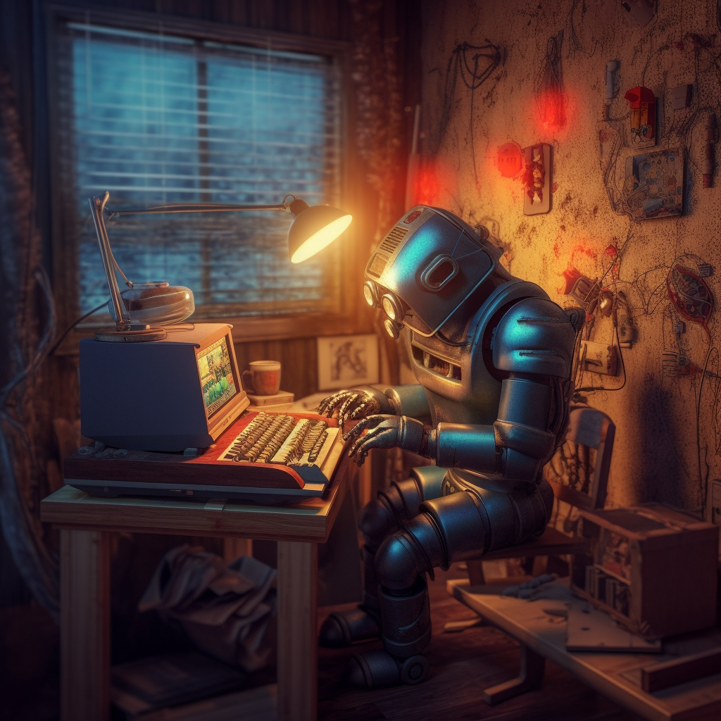 Retro Tech: The AI's 1980s Workspace Adventure