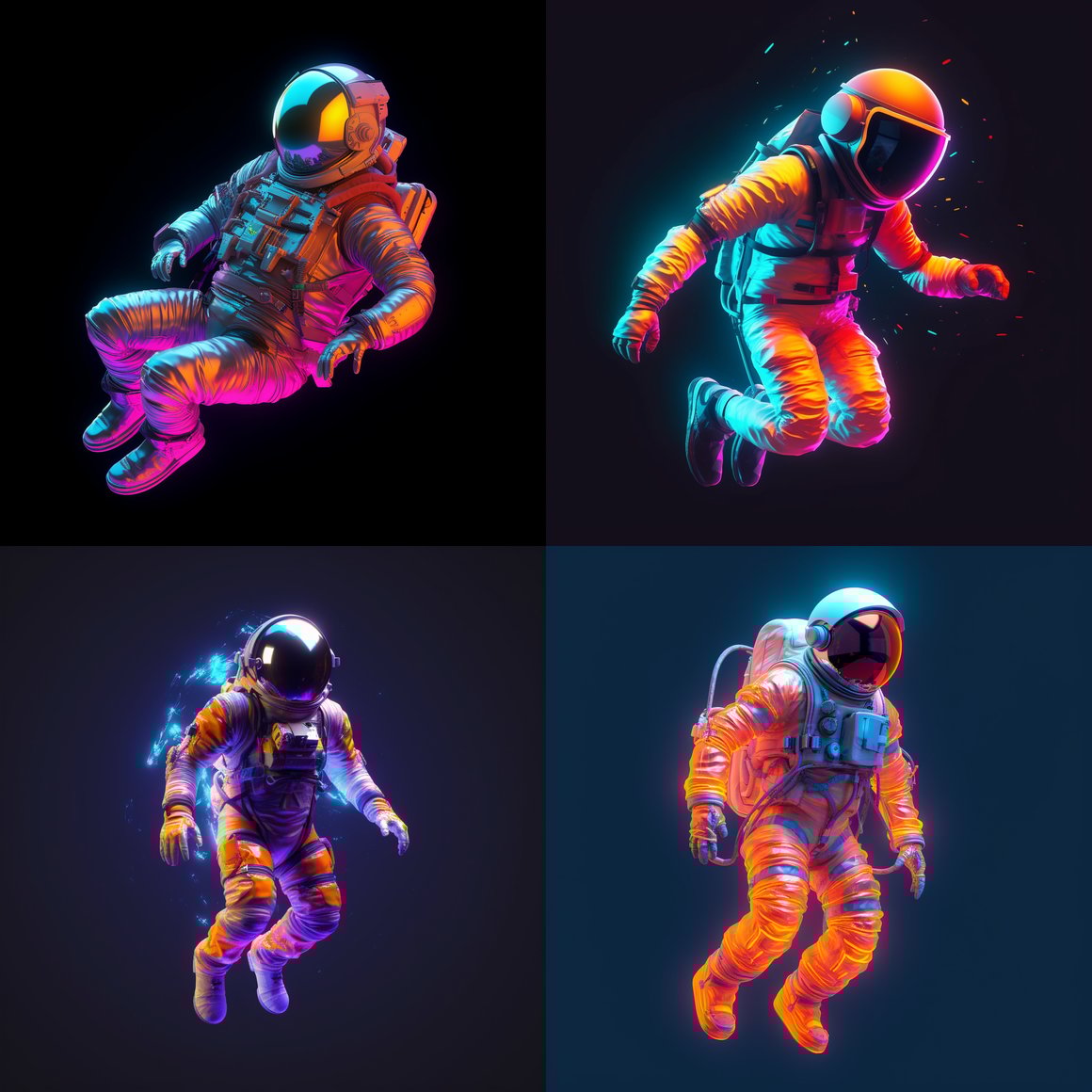 Neon Odyssey: A Cinematic Space Voyage in Progress