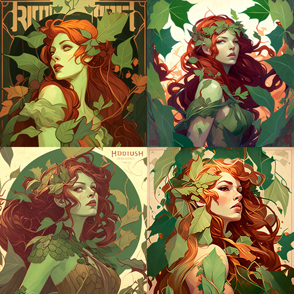 Art Nouveau Meets DC: Mucha's Interpretation of Poison Ivy