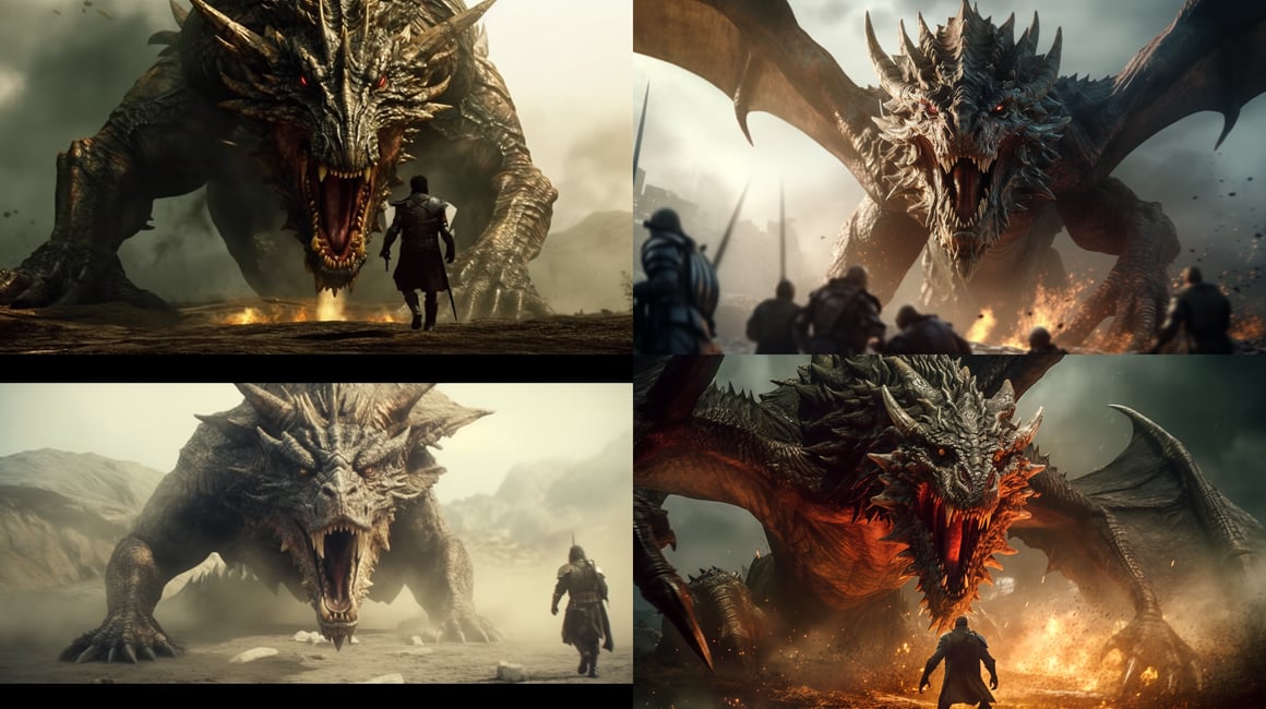 Clash of Valor: Knight Versus Dragon