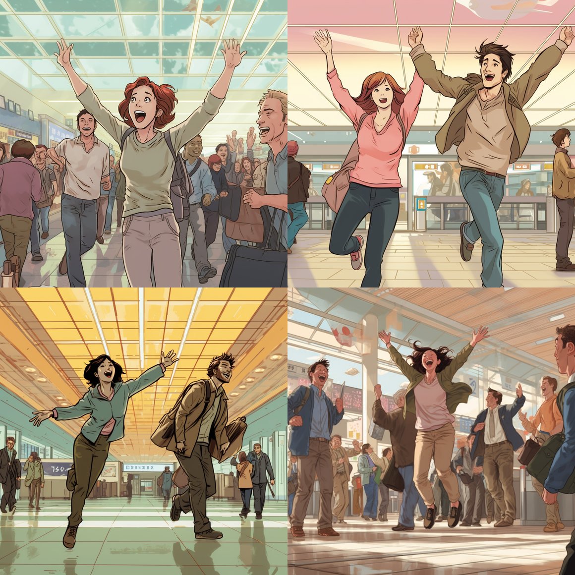 Reunion Bliss: An Anime-Inspired Journey's Interlude