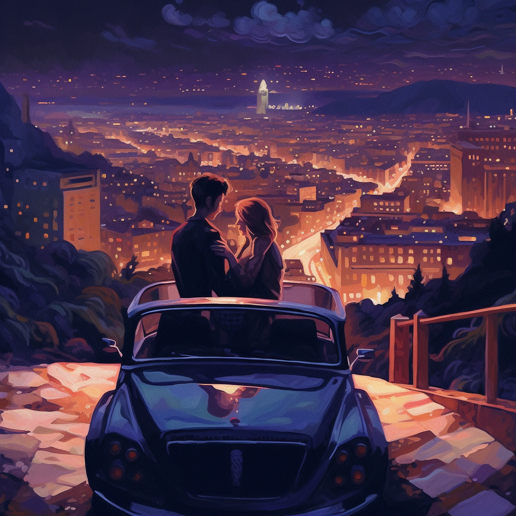 Midnight Clifftop Love