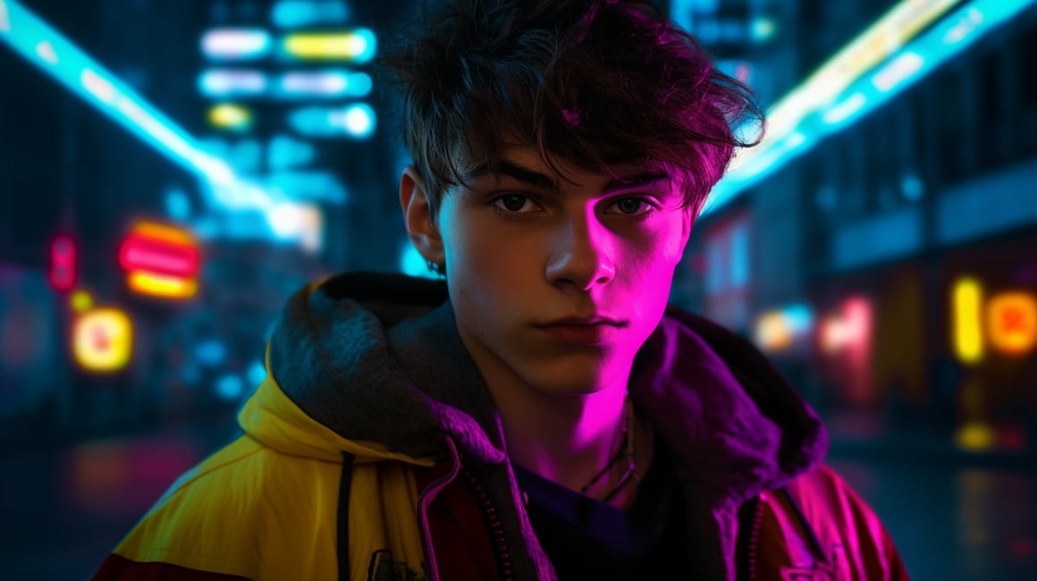 Neon Nights: The Emergence of a Superhero